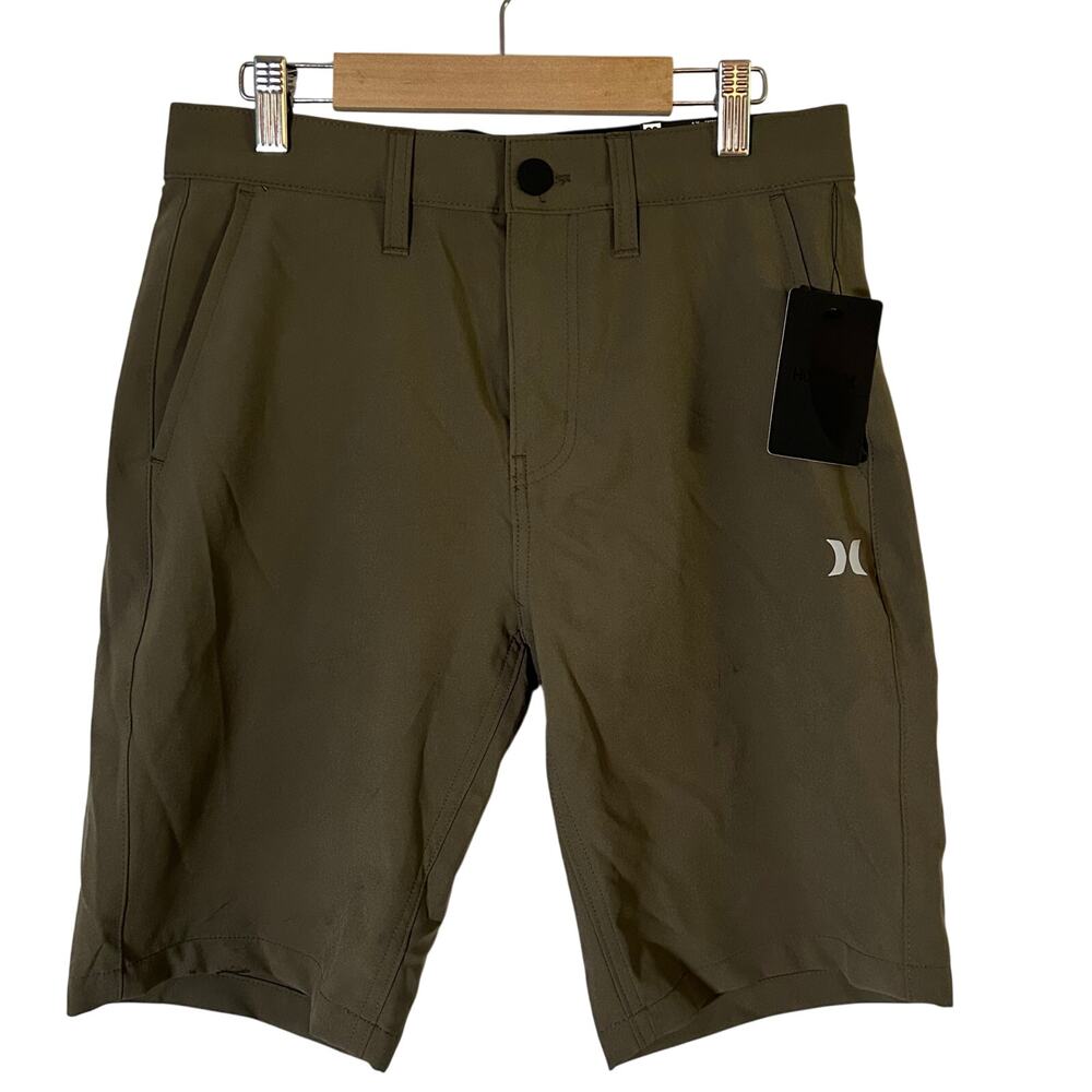 Hurley Men's All Terrain Hybrid Walk Shorts Dark Green Outdoors 28 New
